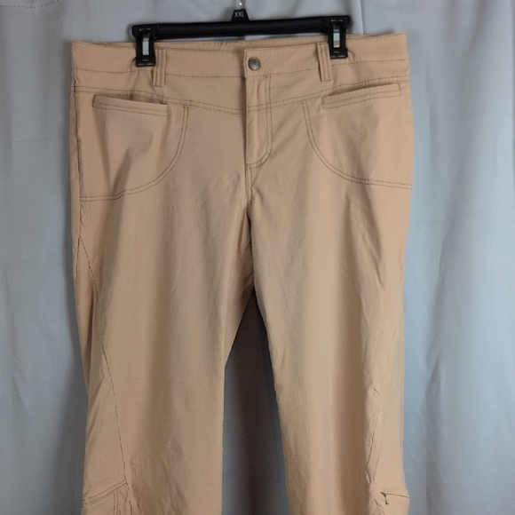 Athleta Tan Wide Leg Pants - Picture 2 of 11